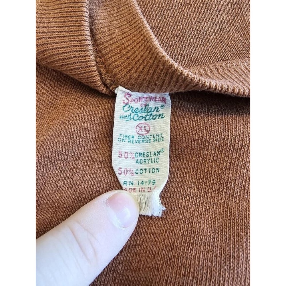 Vintage Sportswear By Cresslan & Cotton Sweater XL Short Sleeve Pullover 60s 70s - Picture 6 of 6